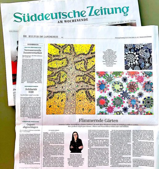 susanna ladda cosmic gardens galerie starnberger see süddeutsche Zeitung May 16 17, 2020